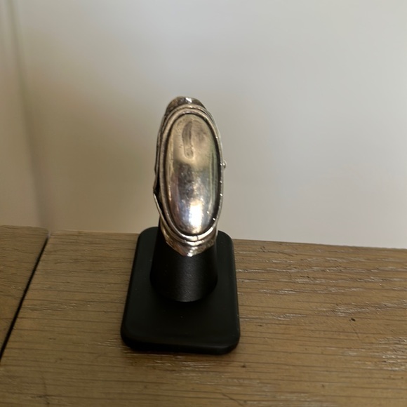 Original Pamela Love XL mood ring SOLID sterling silver RARE art nouveau 5.5 - Picture 6 of 14